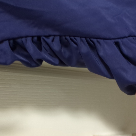 Dark Blue Tummy Control Swimsuit With Cut Out And Ruched Sides - Picture 7 of 7